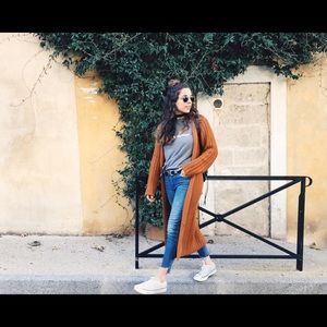 Chunky knit duster